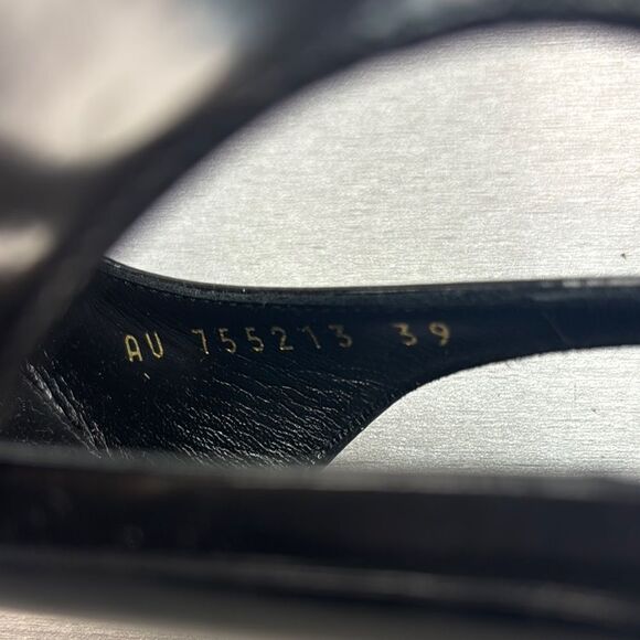 Saint Laurent Women's Black Slingback Heels - Picture 4 of 10